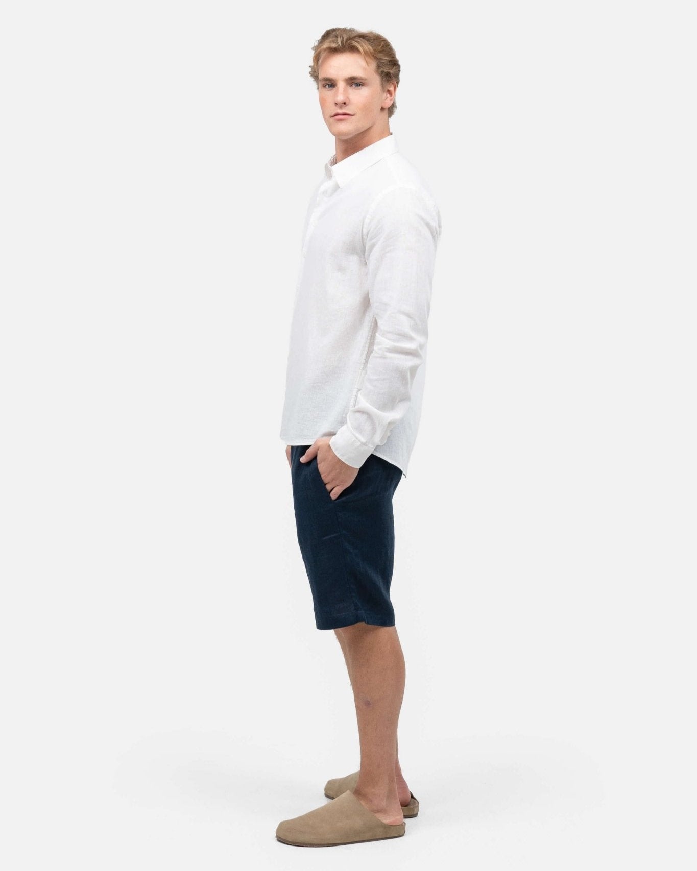 Hørshorts Navy | Skagen - clothing.dk